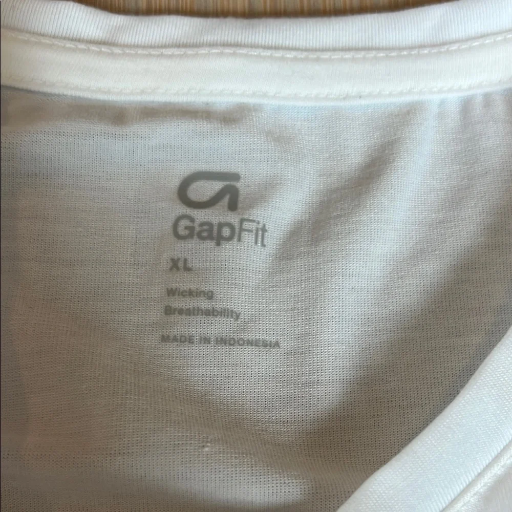 GAP Blue and White Tie Front Muscle Tee